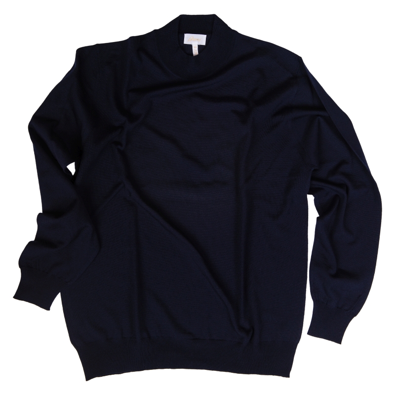 Brioni Cashmere/Silk Sweater Mock Neck