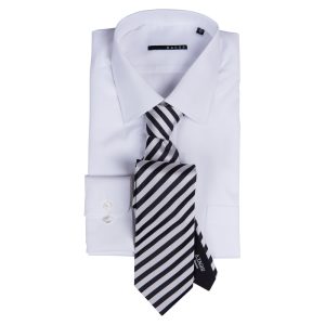 Xacus Reg Cuff, WHT with Italo Feretti Tie